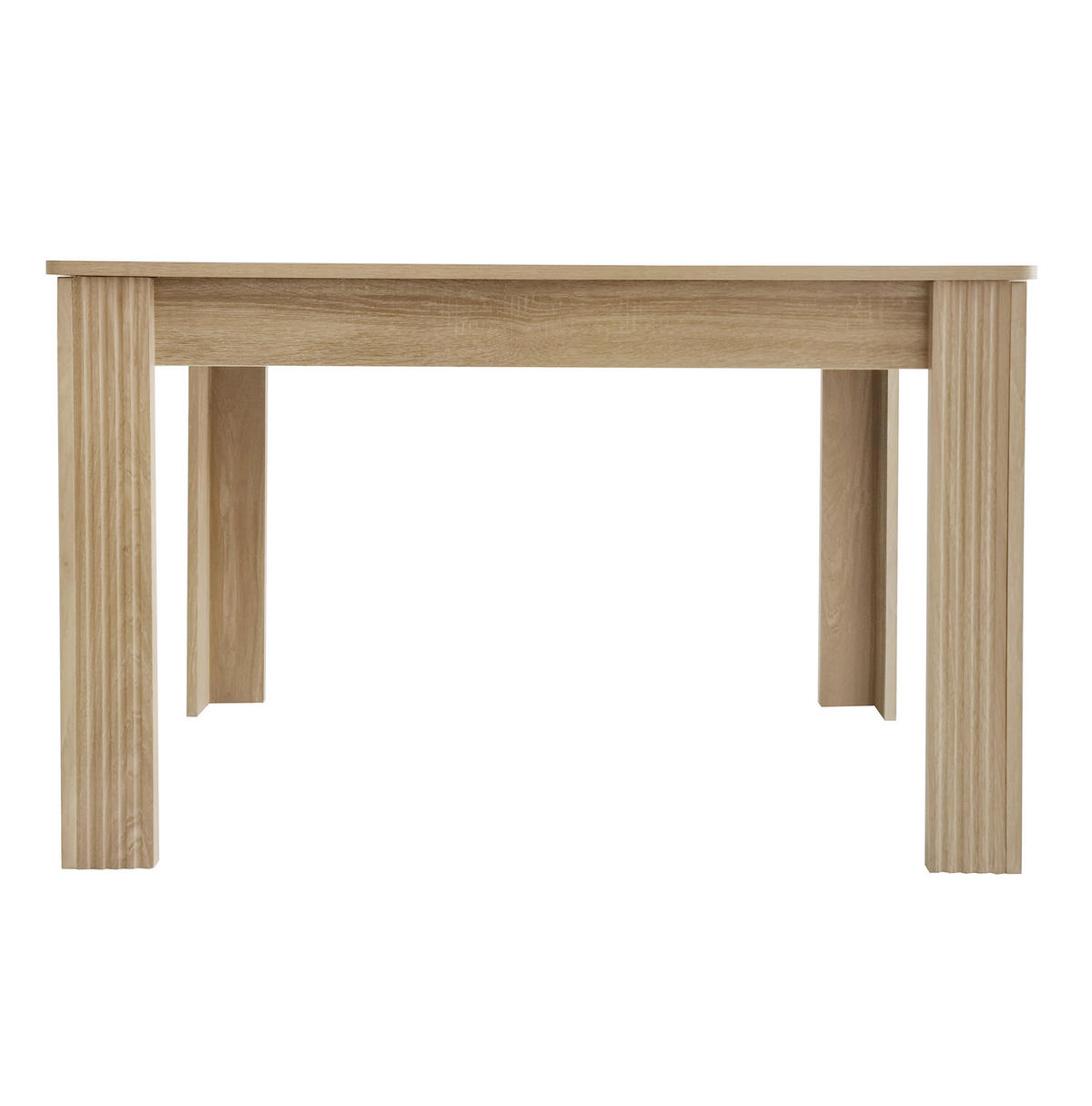ESSTISCH rechteckig Holzoptik Eiche mit vier Beinen - Braun, Holzwerkstoff (116/65/75cm) - Meubliv