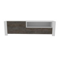 TV-ELEMENT Piedmont Weiss Wenge - Walnussfarben/Weiß, Holzwerkstoff (160/46/36.8cm)