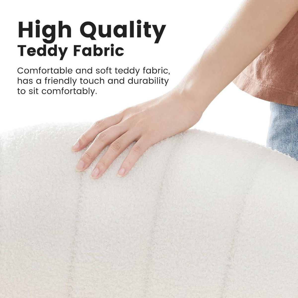 BÜROSTUHL ohne Armlehnen Stoff Weiß Höhenverstellbar - Weiß, Textil (62/85/49.5cm)