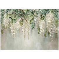 FOTOTAPETE Blätter Hängend Grün 150x105 cm - Multicolor, Papier (150/105cm) - Wallarena