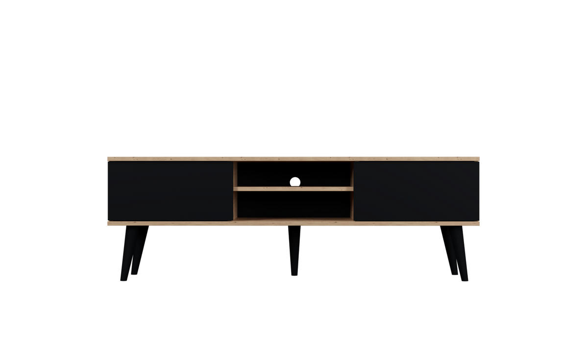 NÍZKA SKRÍŇKA Toronto II Aristan, čierna 35/55,2/160 cm - čierna, kompozitné drevo (35/55/160cm) - RAUMHIRSCH FURNITURE