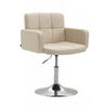 SESSEL Lederlook creme - Creme, Textil/Metall (58/80/48cm) - CLP