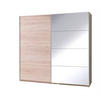 SCHIEBETÜRENSCHRANK - Kleiderschrank Corse 3 Eiche Sonoma - Sonoma Eiche, Holzwerkstoff (255/211/63cm) - Möblo