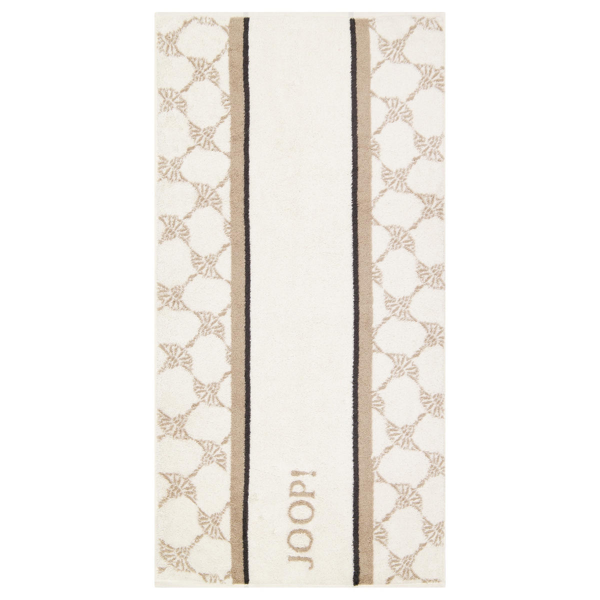 HANDTÜCHER SAUNA STRIPES 1718 NATUR - 37 - Beige, Textil (50/100cm) - Joop!