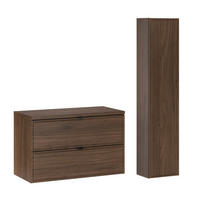 SKŘÍŇKA POD UMYVADLO 80cm Elias 2er-Set Dřevo - hnědá, kompozitní dřevo (80/50/46cm) - Petits-meubles