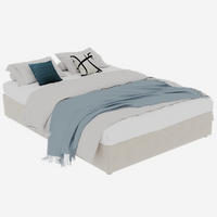 RAHMENBETT 160/200 cm in Beige - Beige, Holzwerkstoff/Textil (160/200cm) - WISHDOR