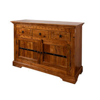 KOMMODE Akazie 120x40x90 honig lackiert OXFORD #0531 - Braun, Holz (120/90/40cm) - Massivmoebel24