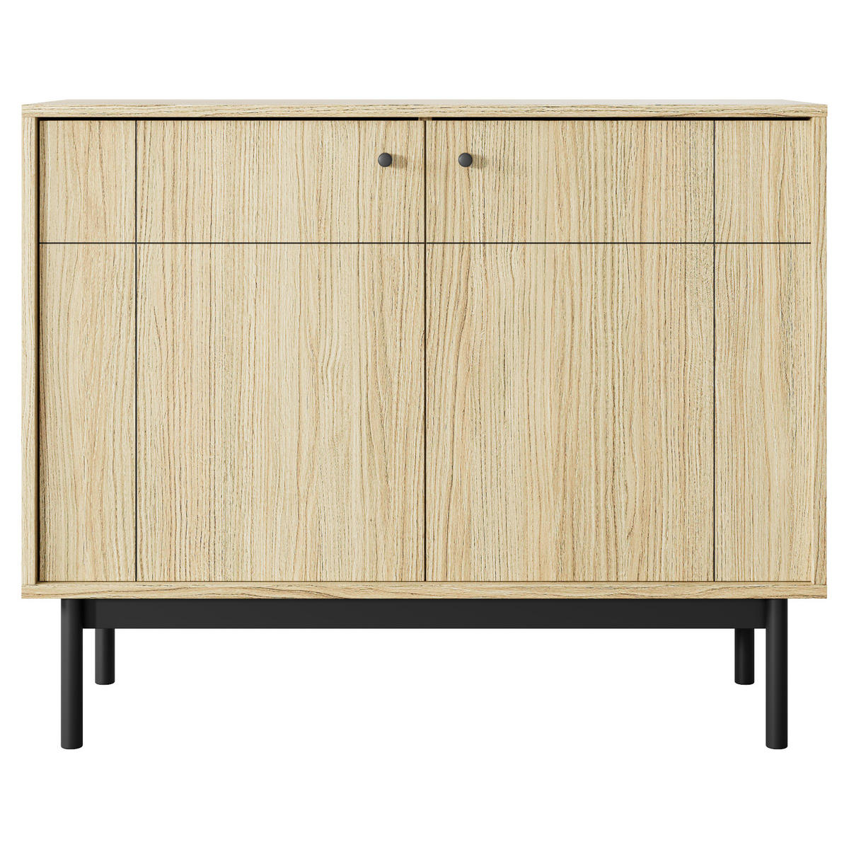 SIDEBOARD DIEPPE KOM1-2D Fräste Fronten, Eiche - Eichefarben, Holz/Holzwerkstoff (104/83/39cm) - Komodee