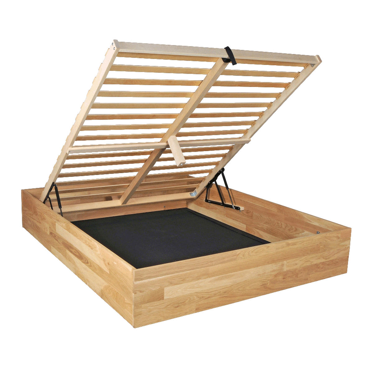 MASSIVHOLZBETT mit Bettkasten/140x200cm BEN- Eiche geölt - Eichefarben, Holz (140/200cm) - Weber Industries