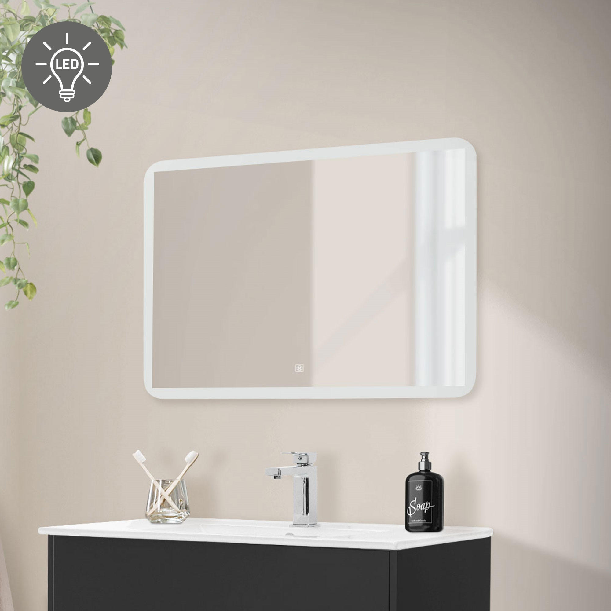 SPIEGEL - Weiß, Glas (2/60/90cm) - ML-DESIGN