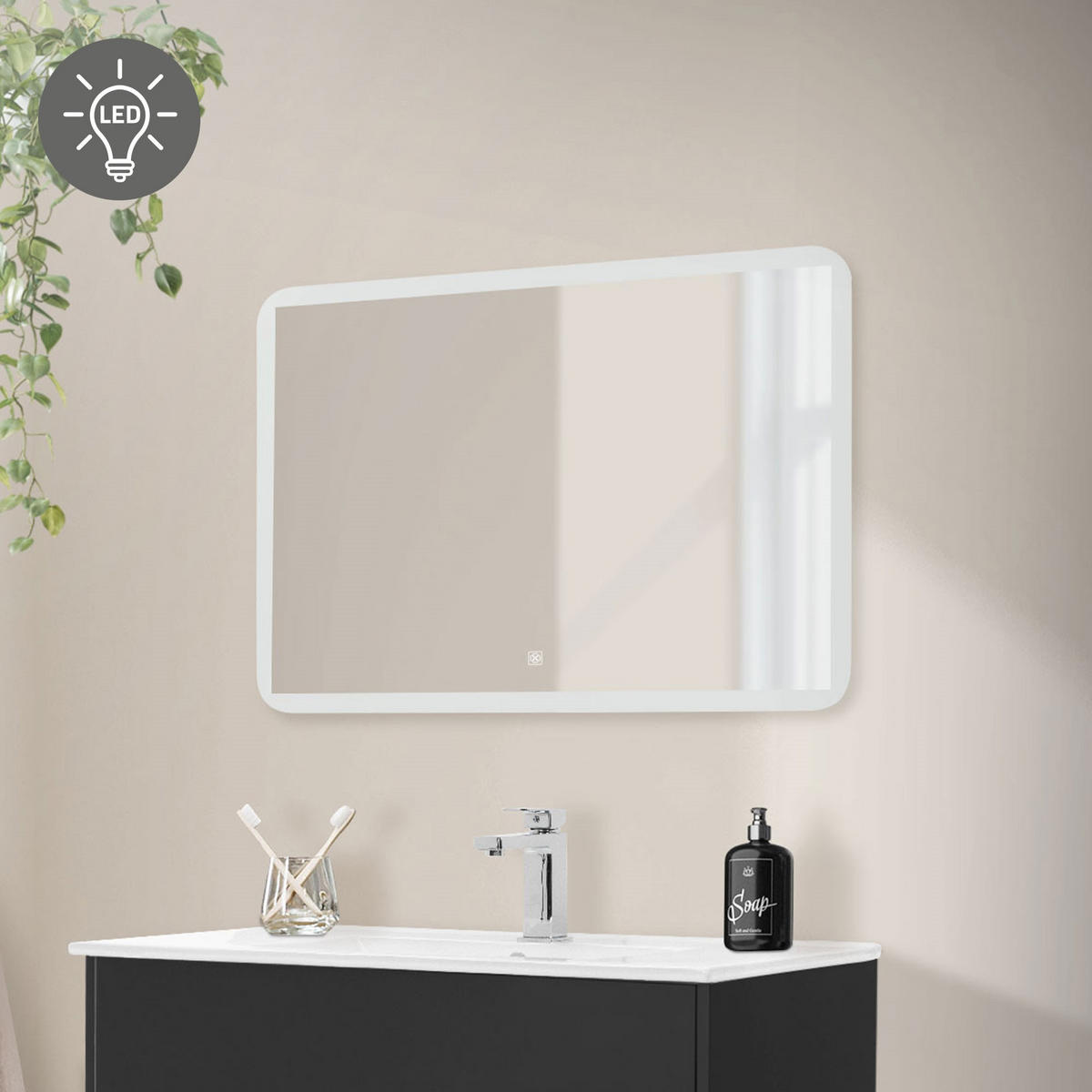 SPIEGEL - Weiß, Glas (2/60/90cm) - ML-DESIGN