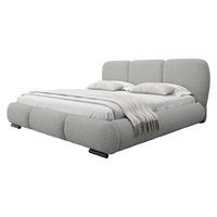 POLSTERBETT Rosa - Eichefarben/Hellgrau, Holz/Textil (200/200cm) - MIRJAN24
