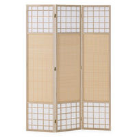 PARAVENT 120/170 cm Natur Holz Bambus Shoji - Naturfarben, Naturmaterialien/Holz (120/170/2cm) - Homestyle4u
