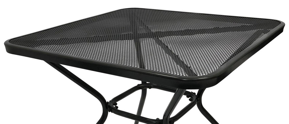 GARTENESSGRUPPE Glasgow - GARTEN-GARNITUR für 2 Personen - Gartenmöbel Set 3-teilig - Streckmetall anthrazit - Grau, Metall - TPFGarden