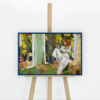 GEMÄLDE Inspiration Schattenfugenrahmen Blau 60x40 cm - Blau, Holz (60/40cm) - YS-art gallery