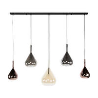 HÄNGELAMPE Wings - Schwarz - 24/123/150 cm - Schwarz, Metall (24/123/150cm) - Hoyz Collection
