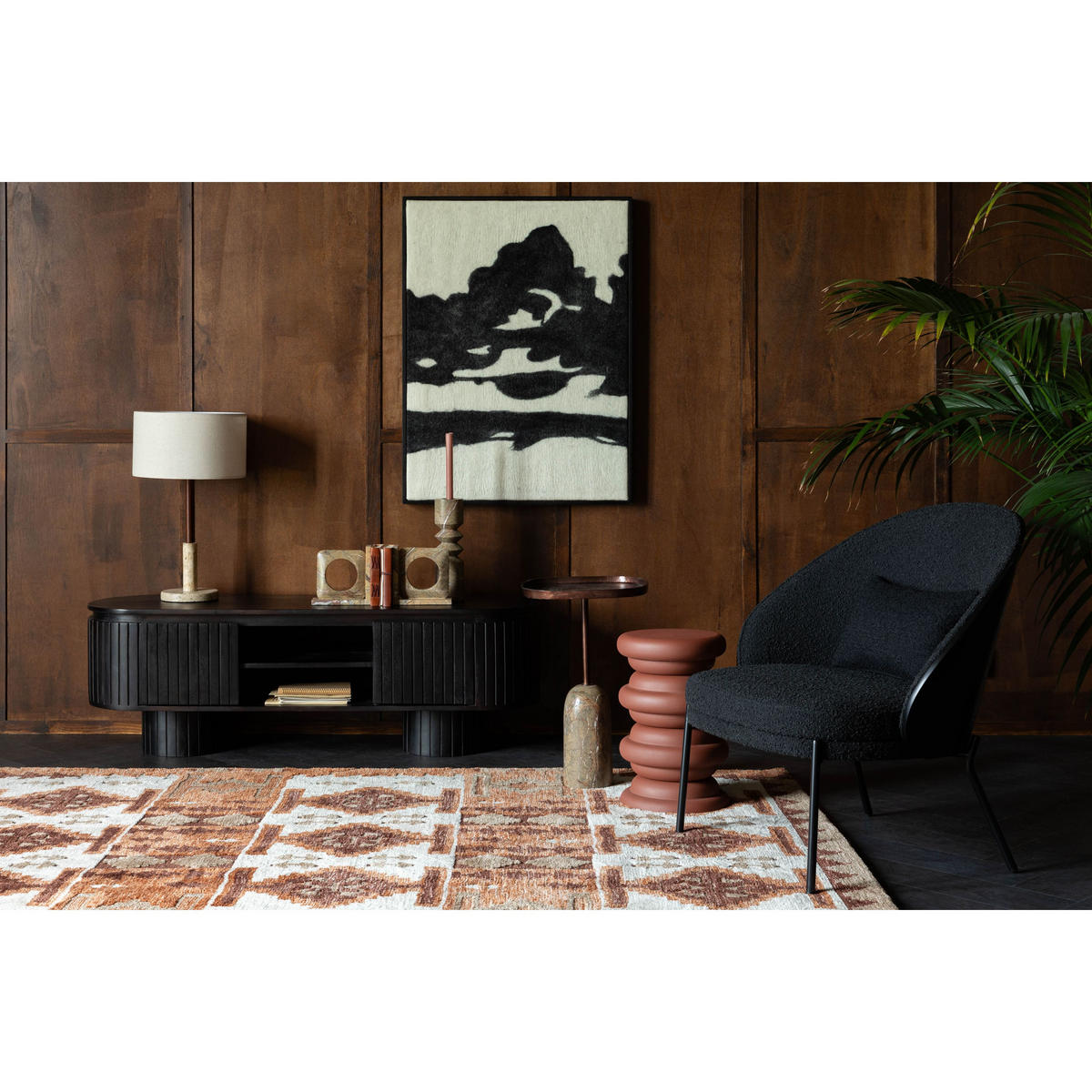 TEPPICH Maron 200x300 cm - Rot, Kunststoff (200/300cm) - Dutchbone