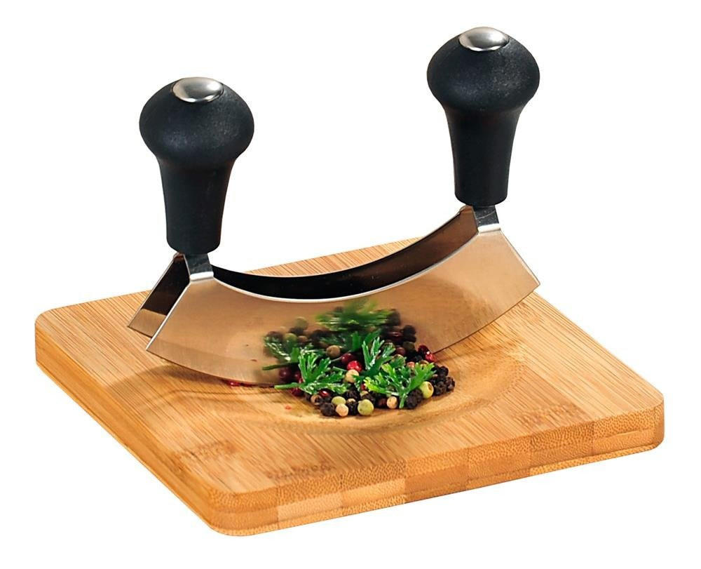 KRÄUTERSCHNEIDEBRETT aus Bambus 1,8/16/16 cm - Braun, Naturmaterialien (16/1.8cm) - Kesper