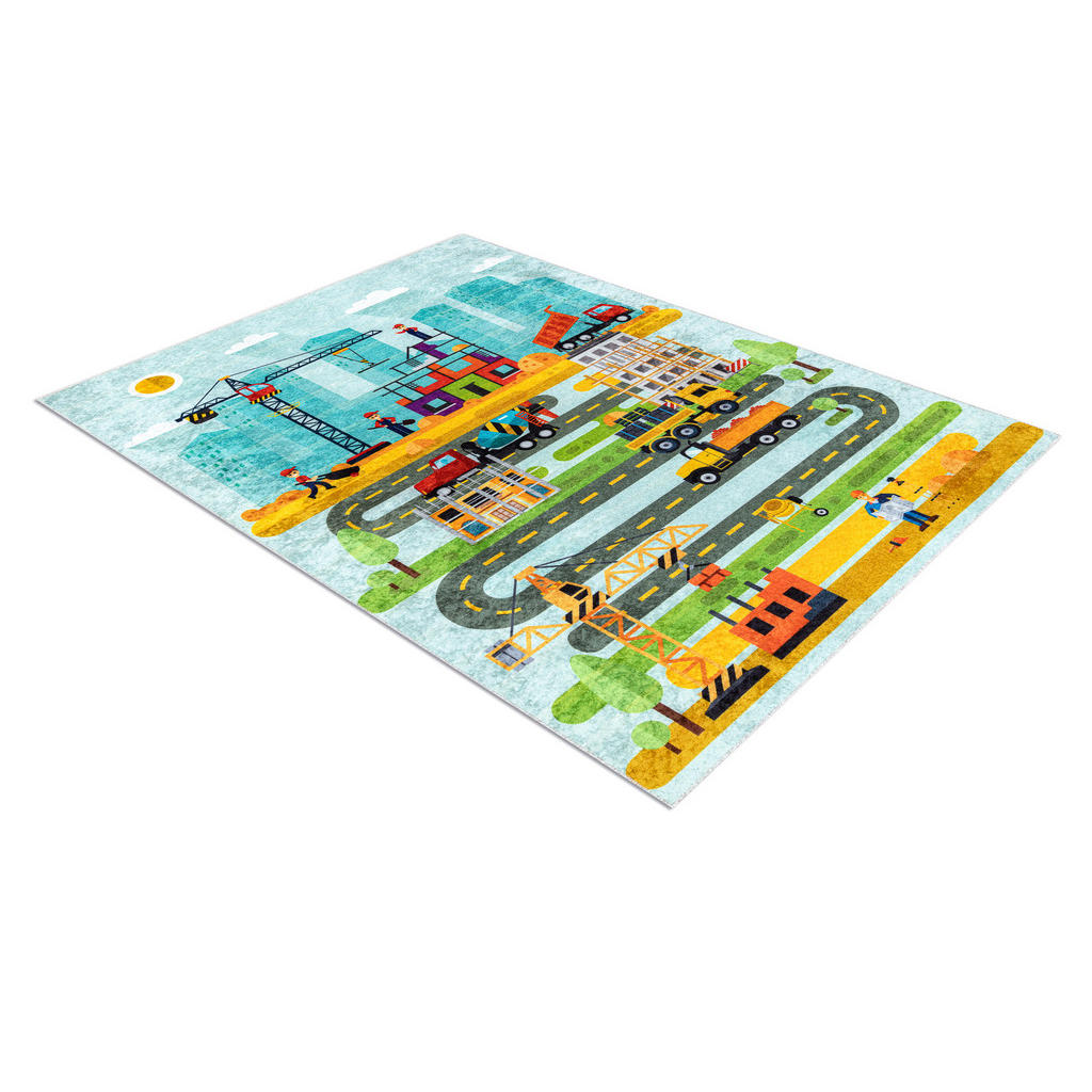 Thumbnail - rugsX Teppich, Blau, Textil, Rechteckig, 80x150 cm, Teppiche & Böden, Teppiche, Teppich Kinderzimmer