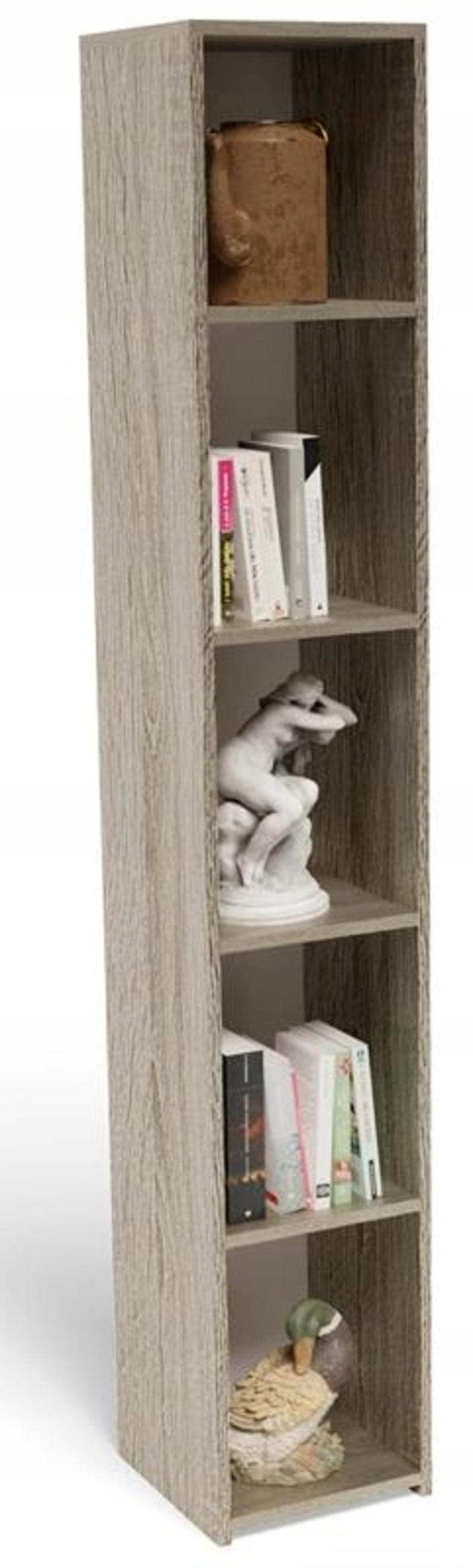 BÜCHERREGAL 180 EX3 Sonoma Eiche 30/30/180 cm - Sonoma Eiche, Holzwerkstoff (30/180/30cm) - Matkam Möbel