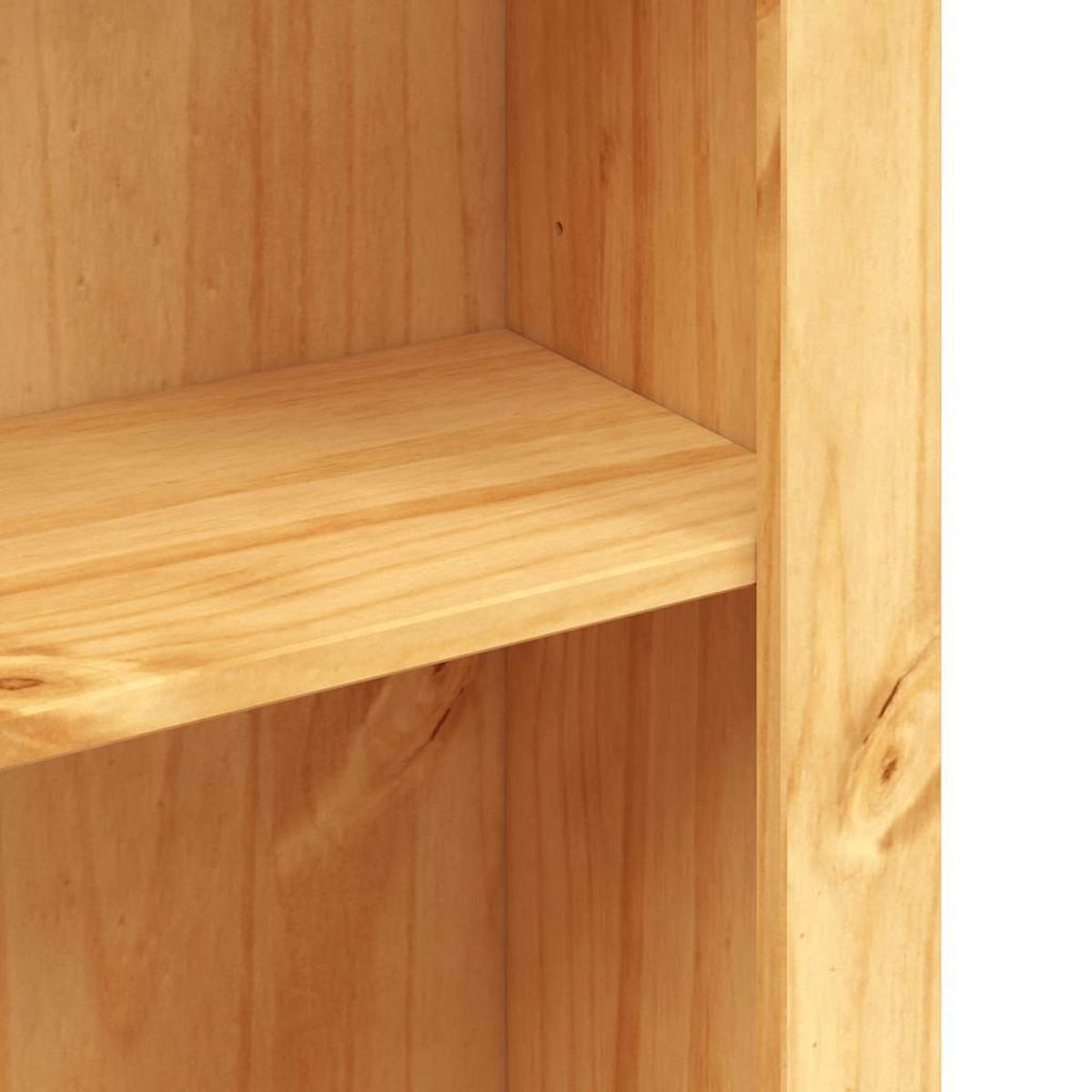 BÜCHERSCHRANK 4 Fächer Mexiko-Stil Kiefernholz 80/29/150 Cm - Braun, Holz (29/150/80cm) - vidaXL