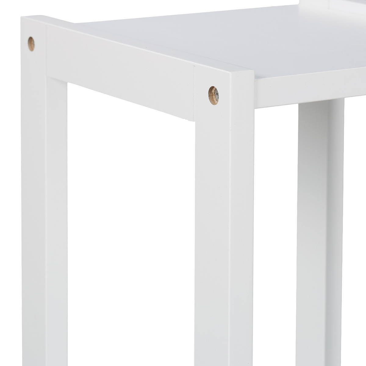 STANDREGAL - Weiß, Holzwerkstoff/Kunststoff (22/65/22cm) - Relaxdays