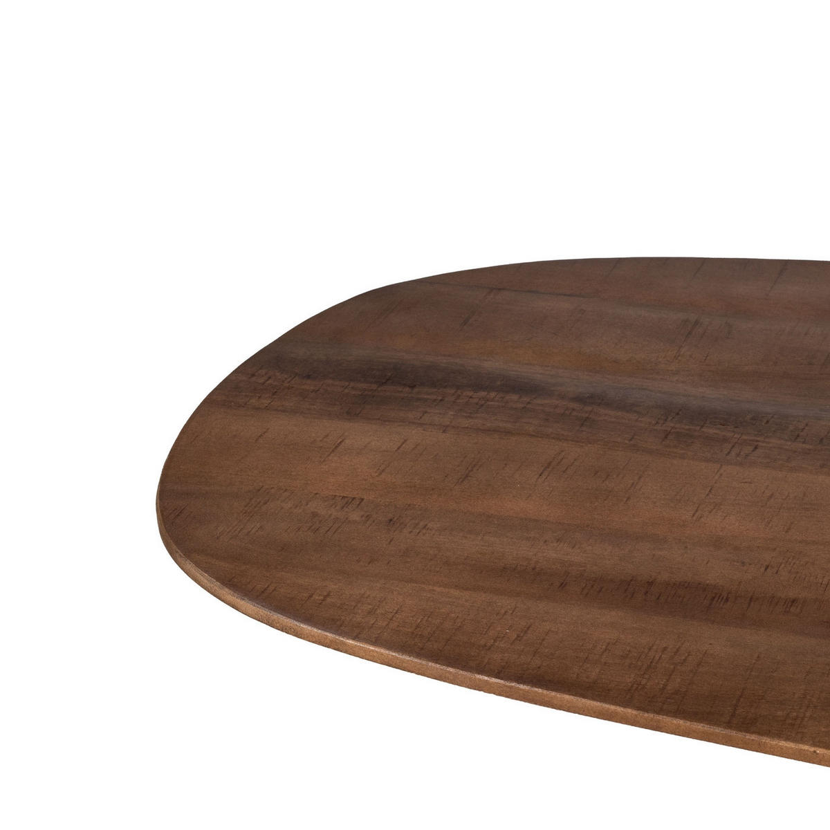 COUCHTISCH oval aus Mangoholz 130cm, braun - Braun, Holz (130/70/40cm) - Giga Meubel