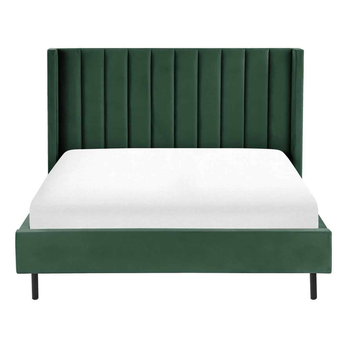 BETT mit Lattenrost 140x200 cm Grün Villette - Grün, Textil (140/200cm) - Beliani