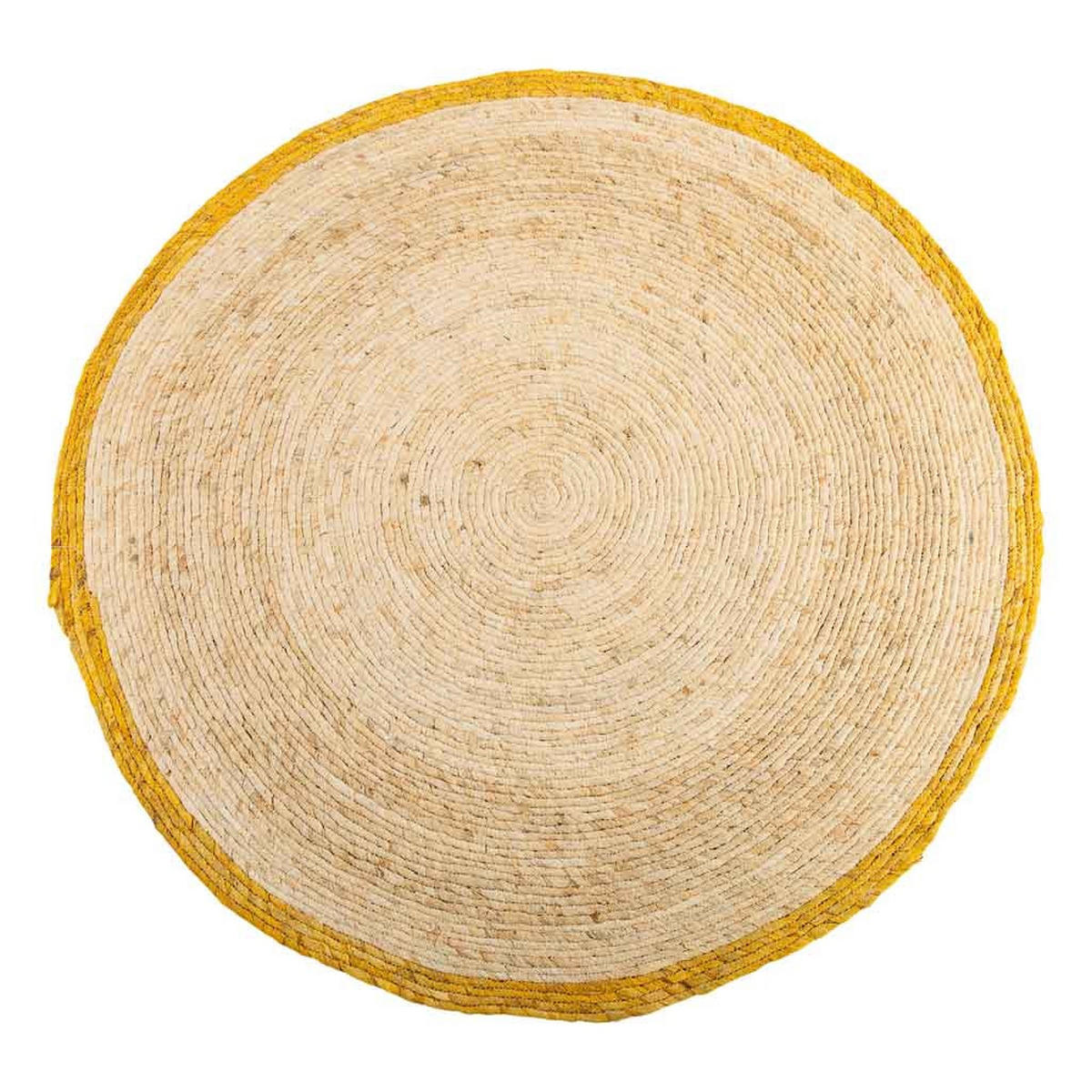 JUTETEPPICH rund, braun, D120x1 cm - Gelb/Naturfarben, Naturmaterialien (120/120cm) - Wanderlust