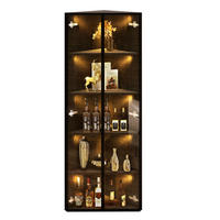 HIGHBOARD 62/160/35 cm Schwarz aus MDF und Glas mit LED-Beleuchtung - Schwarz, Holzwerkstoff (35/160/62cm) - OKMYHOME