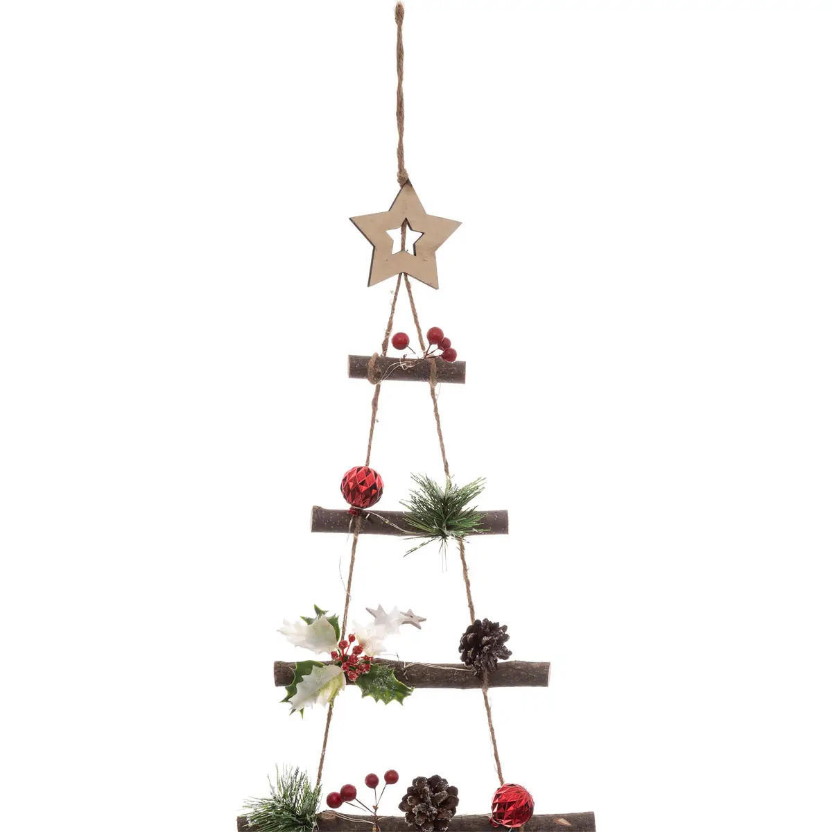 WEIHNACHTSBAUM zum Aufhängen 61/2/120 cm - Multicolor, Holz (120cm) - Atmosphera Createur d´interieur