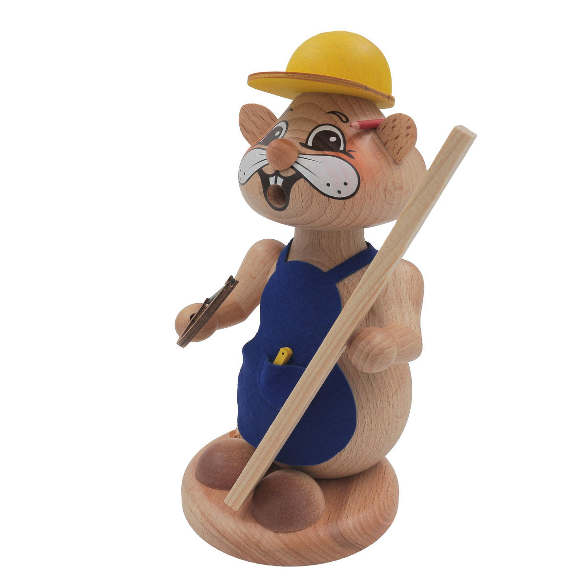 RAUCHFIGUR Hamster Handwerker 18 cm - Multicolor, Metall (12/18/0.1cm)