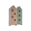 REGALSCHRANK Set Kania 115x37x171 MDF Weiß /Bunt - Pink/Grün, Holzwerkstoff (115/171/37cm) - 58aufmkessel