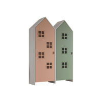 REGALSCHRANK Set Kania 115x37x171 MDF Weiß /Bunt - Pink/Grün, Holzwerkstoff (115/171/37cm) - 58aufmkessel