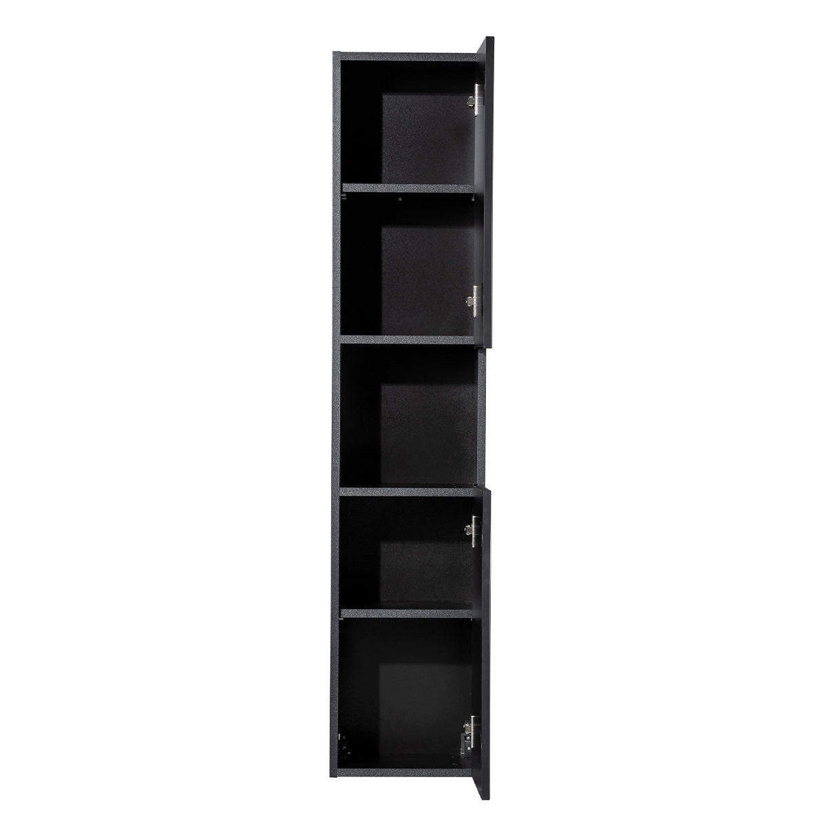 HÄNGESÄULE Riva Schwarz und Holz - Schwarz, Holzwerkstoff (30/140/25cm) - Petits-meubles