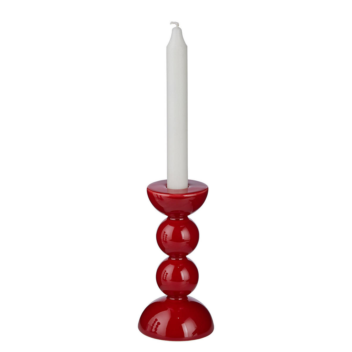 KERZENHALTER Holy Moly - Rot, Keramik (8/14/8cm) - Butlers