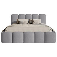 POLSTERBETT Cloudy II Grau 140x200 cm - Grau, Holz/Textil (140/200cm) - Selsey