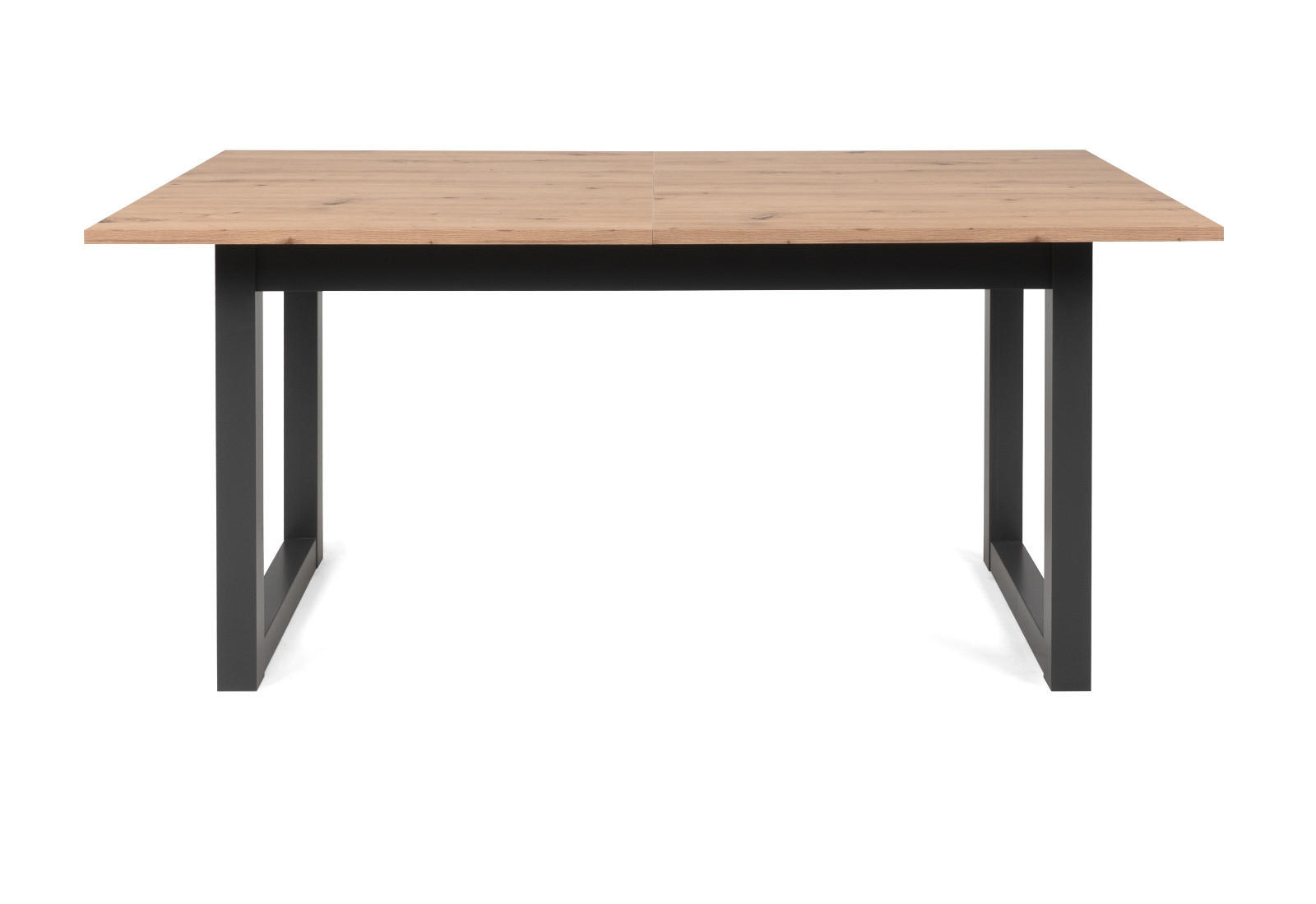 ESSTISCH Eiche Artisan, grau Industrial, 160/200 cm, Küchentisch ausziehbar - Anthrazit/Eiche Artisan, Holzwerkstoff (160/90/75cm) - Furn.Design
