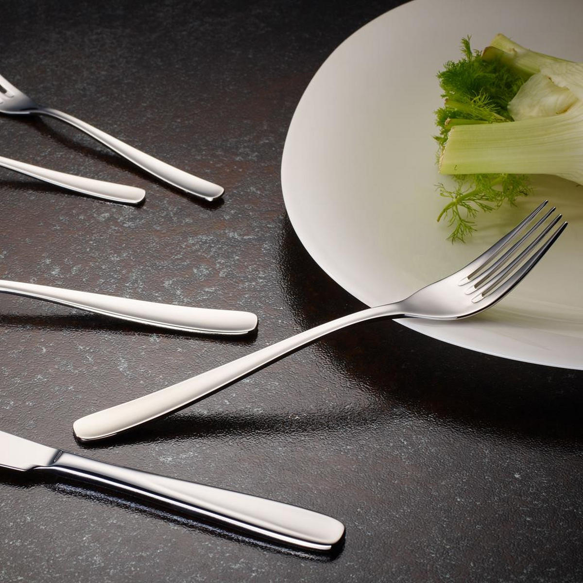TAFELBESTECK Liam silber 180er Set - Silberfarben, Metall - Villeroy & Boch