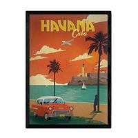 POSTER Havanna Kuba A4 Rahmenlos - Klar, Papier (29.7/5/21cm) - Nacnic