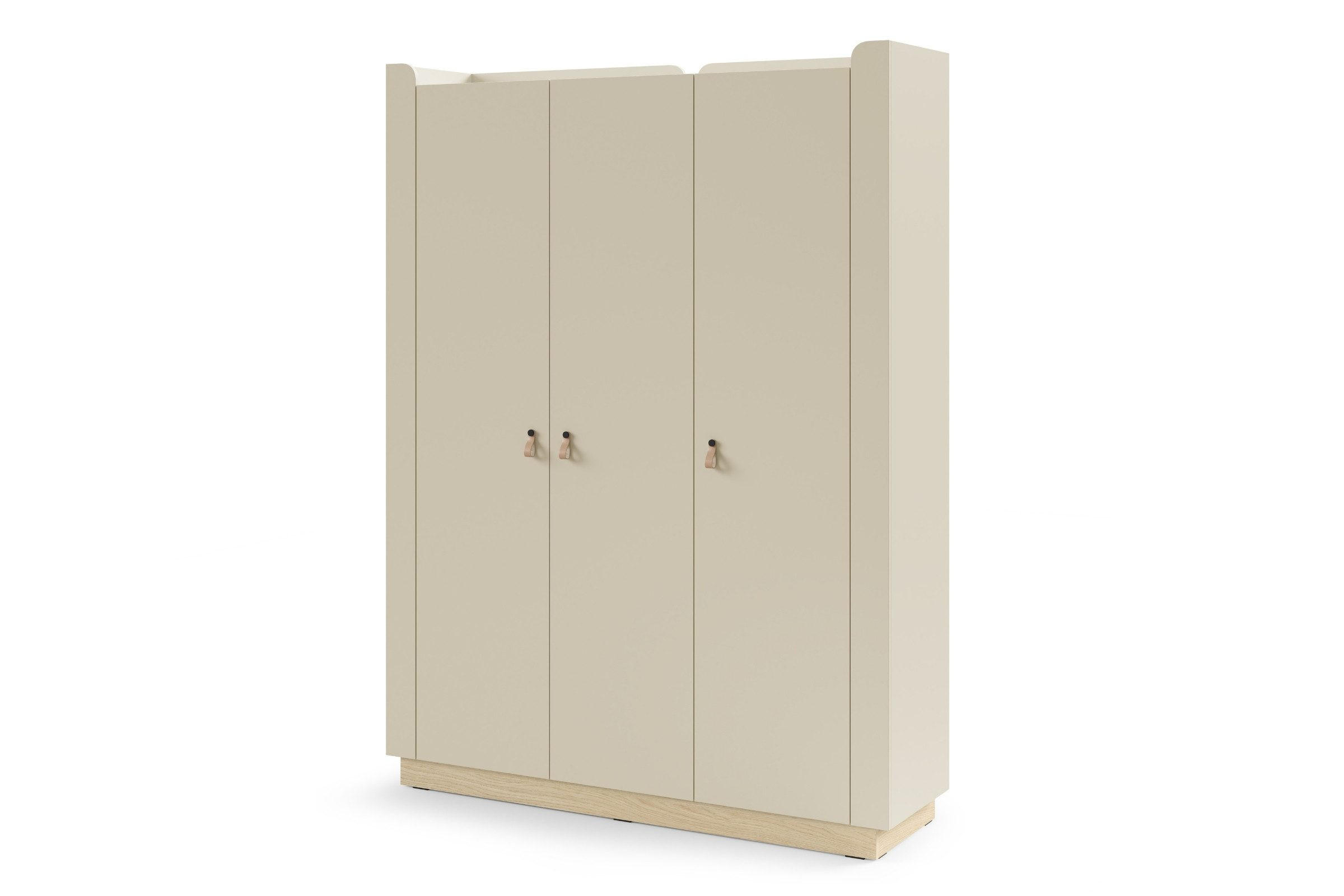 KINDERKLEIDERSCHRANK SOVI 14 150 / 201 / 52 cm in Macadamia / Eiche Mavelie - Eichefarben/Beige, Holzwerkstoff (150/201/52cm) - Deine Möbel 24
