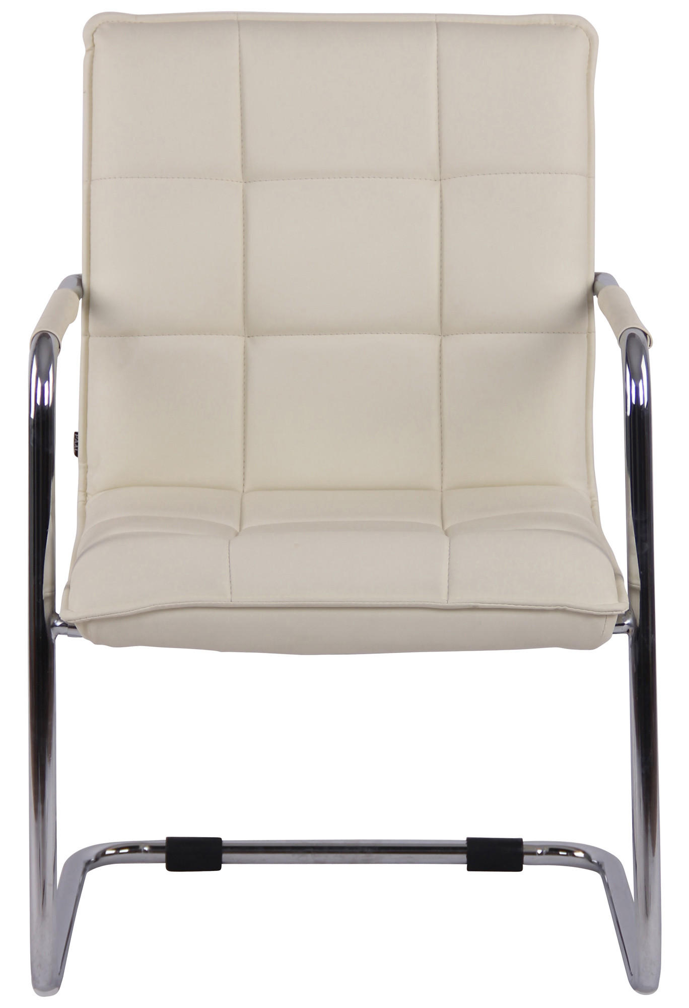SCHWINGSTUHL Lederlook creme - Chromfarben/Creme, Textil/Metall (57/89/64cm) - CLP