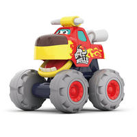 SPIELZEUGAUTO Monstertruck 3151 rot Monsterdesign, beweglicher Mund, Räder, Spielzeugauto, ab 12 Monaten - Rot, Kunststoff (9/12/12cm) - Moni