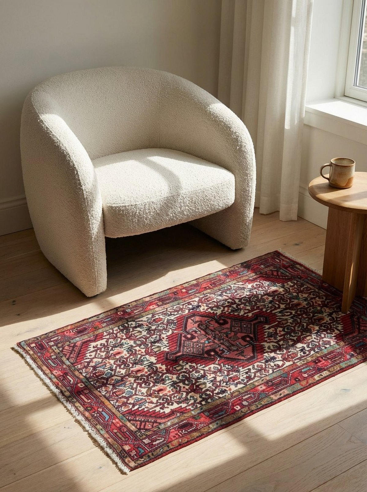 TEPPICH Assadabad Mehrfarbig 116/77 cm Schurwolle - Multicolor, Textil (77/116cm) - Looma