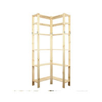 ECKREGAL WOODLAND 230x85x30cm Fachlast 120kg 6 Fachboden Kiefernholz Natur - Naturfarben, Holz (85/230/50cm) - PROREGAL