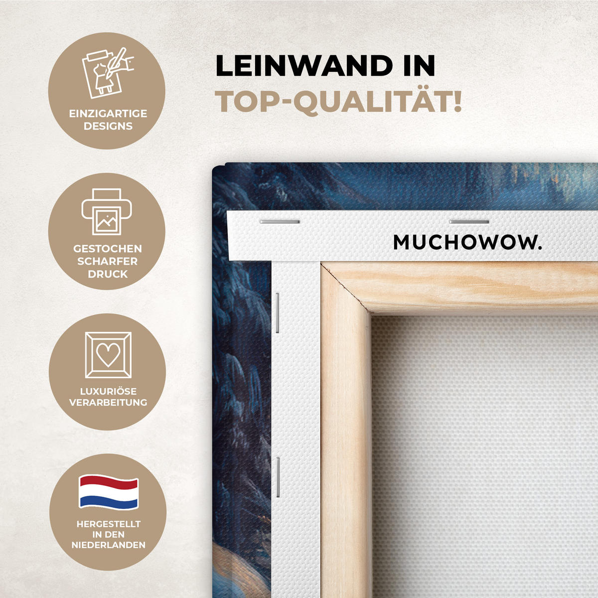 LEINWANDBILD Zug - Weihnachten - Schnee - Weihnachtszug Wanddeko 90x60 cm - Anthrazit, Textil (90/60cm) - MuchoWow