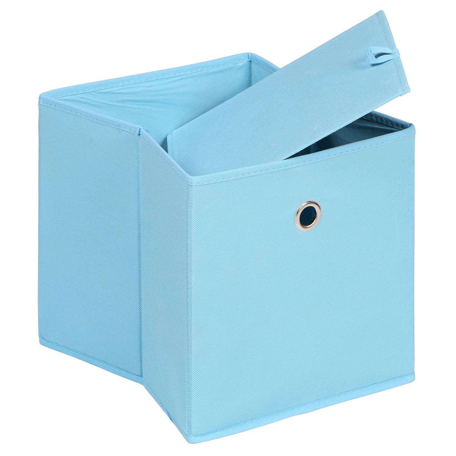 FALTBOX ELA 2ER-SET - Hellblau, Textil (27/27/27cm) - IDIMEX