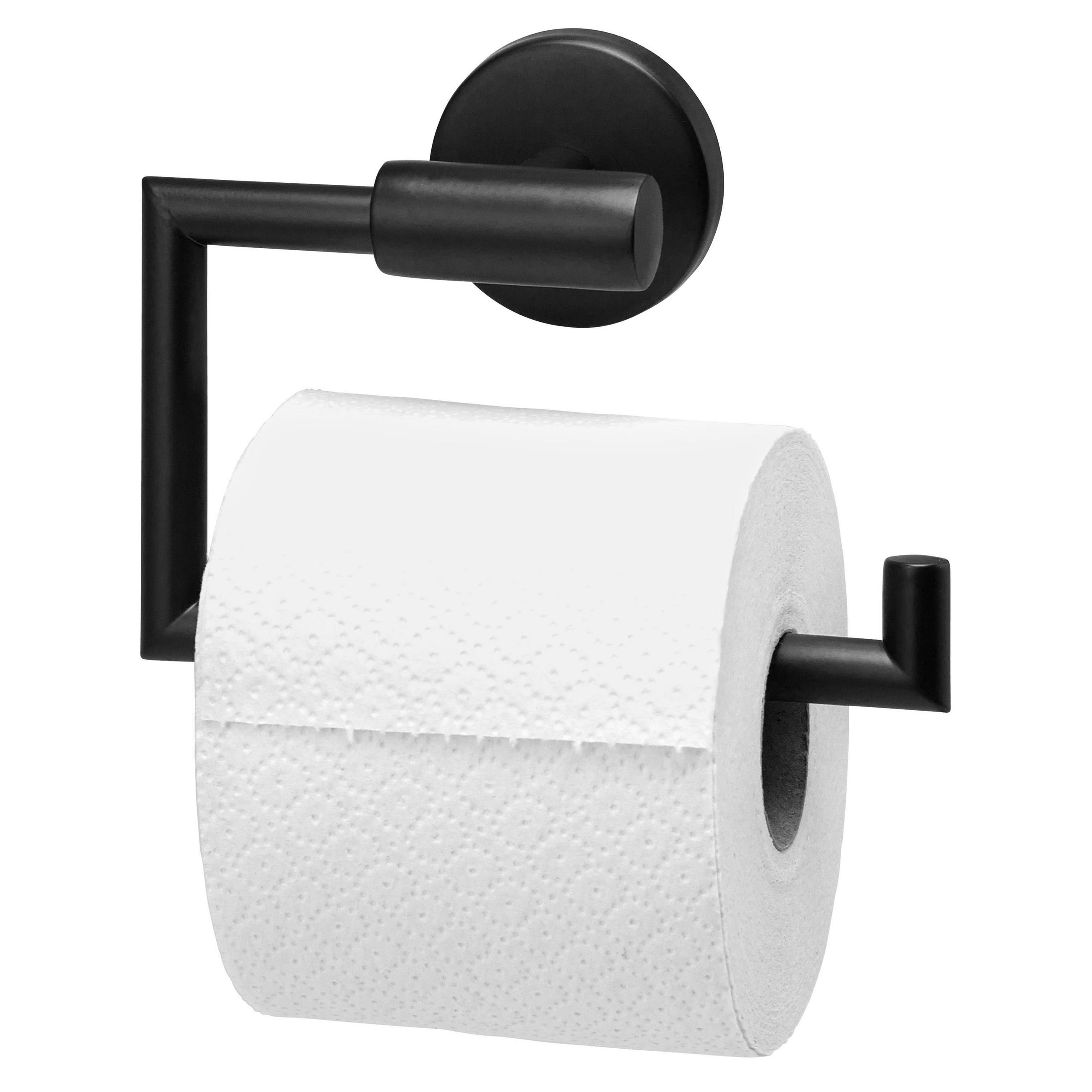 TOILETTENPAPIERHALTER PIAZZA BLACK, schwarz - Schwarz, Kunststoff (15.5/11/6cm) - bremermann