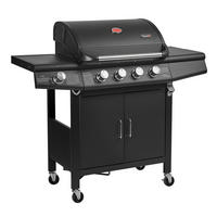 GASGRILL RED 4+1 - Schwarz, Metall (135/114/54cm) - TAINO