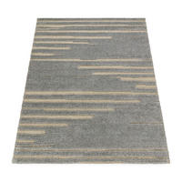 HOCHFLORTEPPICH 60/100 cm Genua 742 - Grau, Textil (60/100cm) - Paco Home